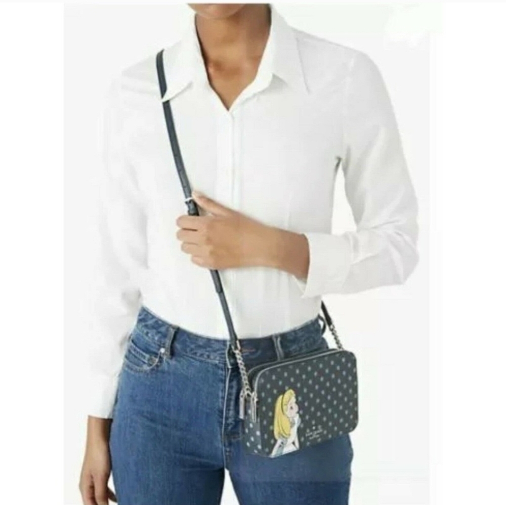 Kate Spade x Disney Alice in Wonderland Double Compartment Crossbody NWT - Picture 11 of 11